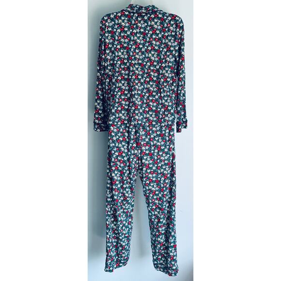 Pajama Set Pants Long Sleeve XS Floral Cozy Soft - Picture 6 of 9